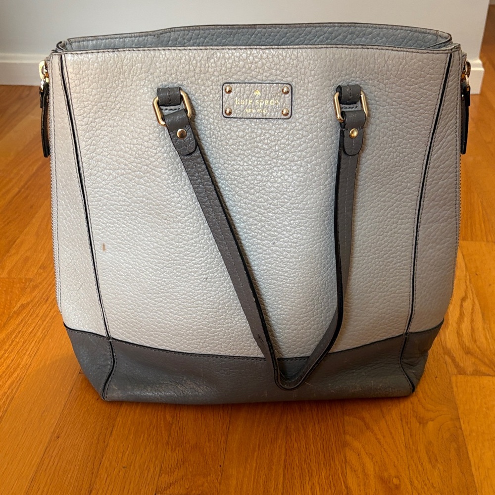 Kate Spade Two-Tone Gray Tote